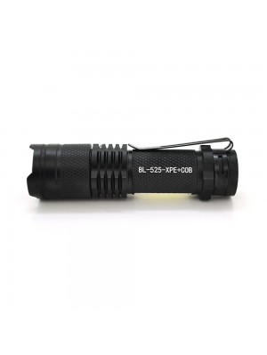 Ліхтарик ручний Bailong BL-525-XPE-COB, Led-CREE  + COB, 3 режими, Zoom, корпус-алюміній, водостійкий, вбудований акум, 100х24х24