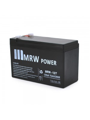 Акумуляторна батарея Mervesan MRW-12/7L 12 V 7Ah ( 150 x 65 x  95 (100) ) Black (1.65kg) /672