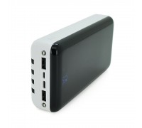 PowerBank Bix-30000mAh, Input:MicroUSB+Type-C, Output:4USB/Type-C/MicroUSB/Lightning, QC22.5W/PD20W, White