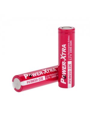 Аккумулятор Li-ion Power-Xtra 18650 2200mAh 3.7V, Red