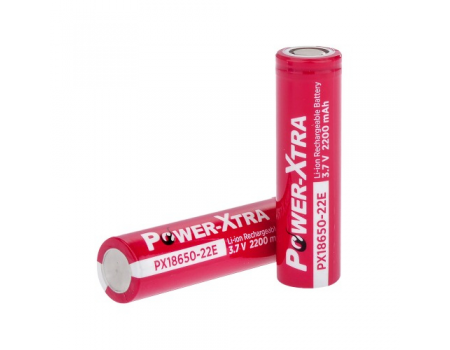 Аккумулятор Li-ion Power-Xtra 18650 2200mAh 3.7V, Red