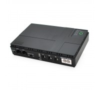 ИБП UPS-18W DC1018P для роутеров/коммутаторов/PON/POE-430, 5/9/12V, 1A, 4*18650 (2600MAh), Black