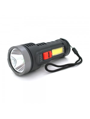 Ліхтарик ручний LATERNA L-822, 5WLED+COB, пластик, вбудований акумулятор, IP40, 145х56х45, USB кабель