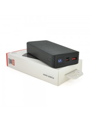 Портативная батаеря (повербанк) XO-PR144 20000mAh, Input:5V/2A(Lightning),5V/3A,9V/2A(Type-C),Output:5V/3А,9V/2А, 12V/1,5А(USB),8, PD20W, plastic, Black