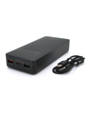 Портативна батарея (повербанк) Baseus Bipow 20000mAh, Output: 2*USB + 2*Type-C, 25W, Black, 