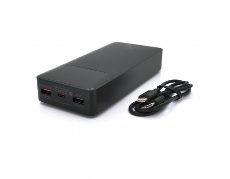 Портативна батарея (повербанк) Baseus Bipow 20000mAh, Output: 2*USB + 2*Type-C, 25W, Black,