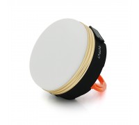 Ліхтарик для кемпінгу Voltronic N, 3 режими, корпус-пластик, ударостійкий, ip44, вбудований акум 1800mAh, USB кабель, White/Black