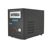 Стабилизатор напряжения релейный Conter SVRH-15000VA/10500W однофазный, напольного монтажа, LED дисплей, DC150-270V, AC230±8%, 2*Shuko, Q1