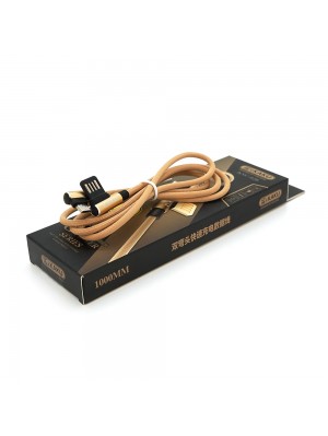 Кабель iKAKU KSC-028 JINDIAN charging data cable for micro, Gold, длина 1м, 2.4A