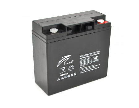 Аккумуляторная батарея AGM RITAR HR1250W, Black Case, 12V 14.0Ah  ( 181 х 77 х 167 ) 4.30kg