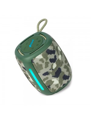 Колонка Kisonli Q17 Bluetooth 5.3, 1х8W, 1800mAh, USB/TF/TWS/FM/BT/LED, DC: 5V/1A, BOX, Camouflage, Q45