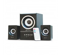 Колонки Kisonli U-2700BT, 5W+2x3W, USB/TF/BT/FM/AUX, с сабвуфером, DC: 5V, Black, BOX, Q16