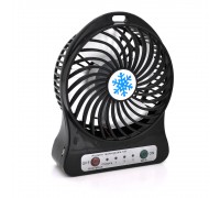 Портативний вентилятор Light Fan, 3 режими швидкості, акумулятор 18650, Mix color