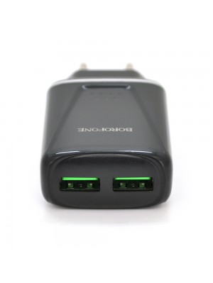 СЗУ BOROFONE BA54A 18W 2xUSB, 3A, Black