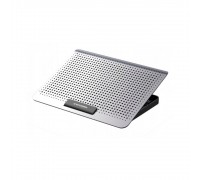 Підставка для ноутбука IceCoorel A18, 10-15.6", 1*180mm 580±10% RPM, корпус пластик+алюміній, 2xUSB 2.0, 350x225x26mm, Silver