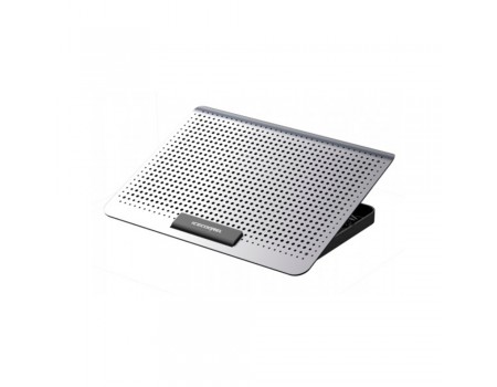 Підставка для ноутбука IceCoorel A18, 10-15.6", 1*180mm 580±10% RPM, корпус пластик+алюміній, 2xUSB 2.0, 350x225x26mm, Silver
