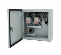 Блок АВР AKSA для генераторів із внутрішнім контролером, під конфігурацію мережі 3/3, 3/1,1/1, контактори 50A/50А, max 22кВт