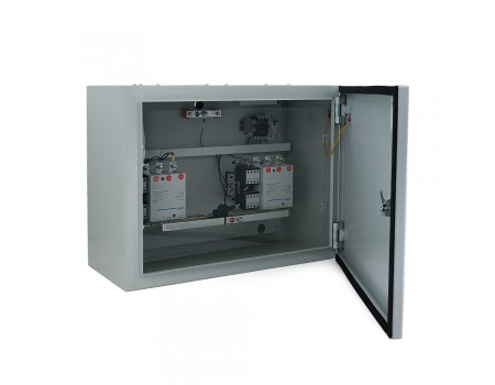 Блок АВР AKSA для генераторів з внутрішнім контролером, під конфігурацію мережі 3/3, 3/1,1/1, контактори 265A/265A, max 132кВт