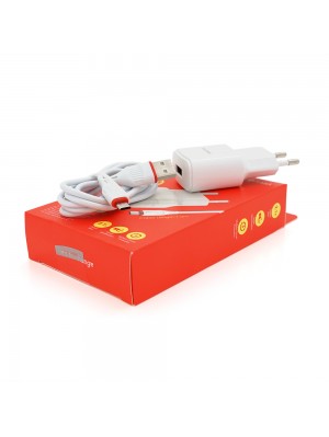 Набор BOROFONE BA48A СЗУ 1xUSB+ кабель Micro, 2.1A, 1м, White