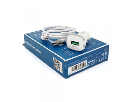 Набор BOROFONE BZ12A АЗУ 1xUSB+ кабель Type-CC 3.0A, 1м, White