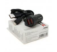 Набор BOROFONE BZ19A АЗУ 2xUSB+ кабель iPhone, 2.4A, 1м, Black, Box