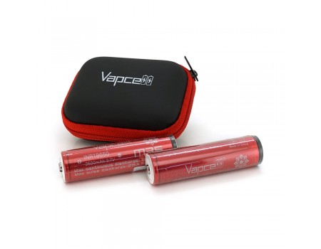 Аккумулятор 18650 Li-Ion Vapcell INR18650 M35 Protected, 3500mAh, 10A, 4.2/3.6/2.5V, цена за шт, Red