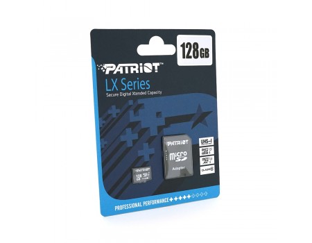 Карта памяти Patriot LX  microSDHC Class 10 UHS-I, 128GB