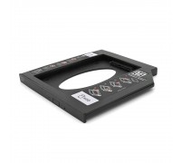 Адаптер подключения HDD 2.5'' 9.5 mm в отсек ноутбука SATA/mSATA (HDC-25), корпус plastic, Blister,Q100