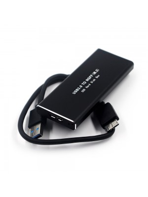 Карман внешний SHL-R320, USB3.0 M.2 NGFF, Black