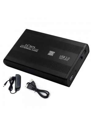Карман , 3,5 "алюмінієвий корпус, інтерфейс USB2.0 SATA, Black