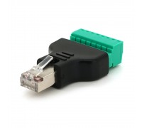 Разъем для подключения RJ-45(M) (8 контактов) с клеммами под кабель, Blister