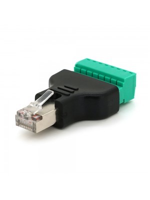 Разъем для подключения RJ-45(M) (8 контактов) с клеммами под кабель, Blister