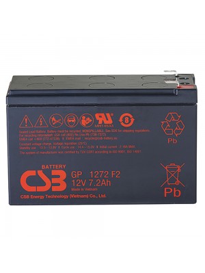 Акумуляторна батарея CSB EVX1272, 12V 7,2Ah (151х65х100мм) 2,55кг 