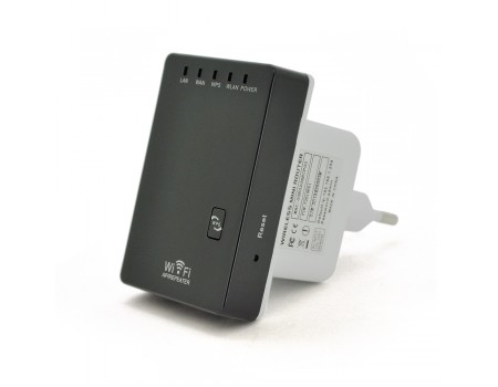 Підсилювач WiFi сигналу з вбудованою антеною LV-WR02, живлення 220V, 300Mbps, IEEE 802.11b / g / n, 2.4GHz