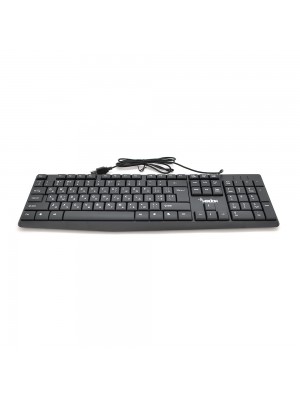 Клавиатура USB Merlion KB-ALFA, длина кабеля 135см, (Eng/Укр/Рус), (460х158х33 мм) Black, 104к