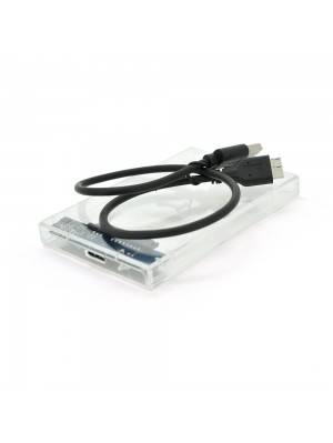 Карман ShuoLe U25E30, 2,5"прозорийй  корпус,интерфейс USB3.0 SATA,  transparent