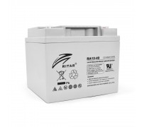 Акумуляторна батарея AGM RITAR RA12-40, Gray Case, 12V 40.0Ah ( 198 x166 x 169 ) 