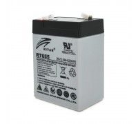 Акумуляторна батарея AGM RITAR RT655, Gray Case, 6V 5.5Ah  ( 70х47х99 (105) ) 