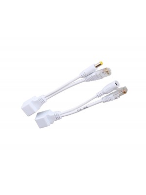 POE інжектор пасивний (пара) 802.3at (30Вт) з портами Ethernet 10 / 100Mbps, white, OEM 