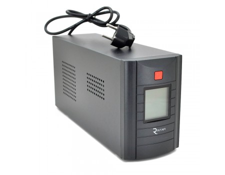 ИБП Ritar RTM1200 (720W) Proxima-D, LCD, AVR, 3st, 3xSCHUKO socket, 2x12V7.5Ah, металл Case (350х120х190)