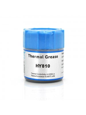 Паста термопровідна HY-810 15g, банку, Grey,> 4,63W / m-K, <0.0087 ° C-in² / W, -30 ° ≈280 °, OEM 
