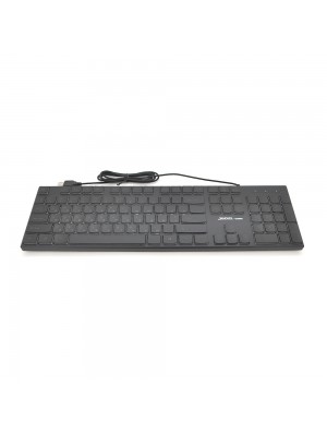 Клавиатура с подсветкой USB JEDEL K510, длина кабеля 170см, (Eng/Укр/Рус), (483х188х35 мм) Black, 104к