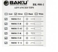 Жало для паяльника  BAKKU BK-900M-T-D,silver