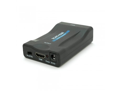 Конвертер SCART (мама) на HDMI (мама), 5V / 2A, Black