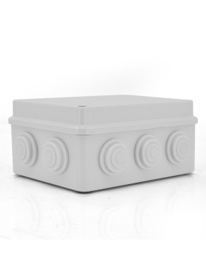 Коробка розподільна зовнішня YOSO 150x110x70 IP65 колір білий, 10 отворів, соски в комплекті