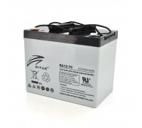 Аккумуляторная батарея AGM RITAR RA12-70, Gray Case, 12V 70.0Ah ( 350 x 167 x 182 )