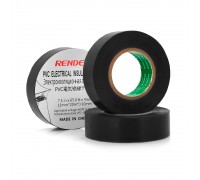 Ізолента RENDER 0,19 мм * 16 мм * 7 м (чорна), temp:-10 +80 ° С, 2000V, розтяж-180%, міцність 20Н / см, Агдезія 0,42 кг / 25мм, 10 шт. в уп. ціна за упак.