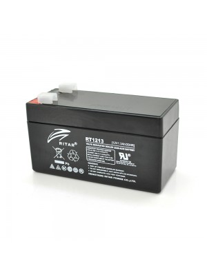 Акумуляторна батарея AGM RITAR RT1213, Black Case, 12V 1.3Ah  ( 98 х 44 х 53 (59) ) 