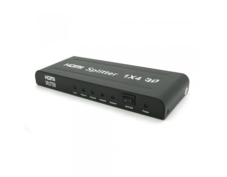 Активний HDMI спліттер 1 => 4 порту, 1080р, DC5V / 2A