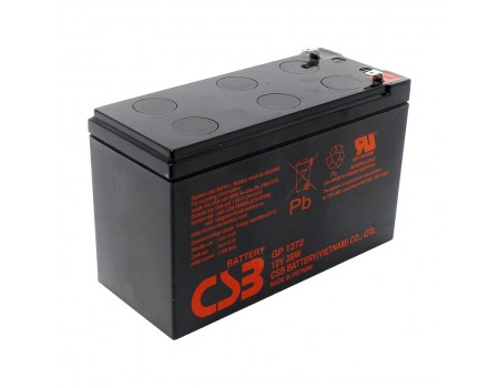 Акумуляторна батарея CSB GPL1272F2, 12V 7,2Ah (151х65х100мм) 2,63кг